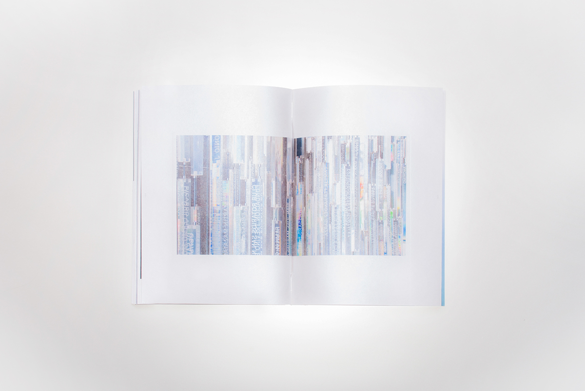 daad udem book divinity CRGS universidad monterrey University mexico White holographic foil waterfall prism