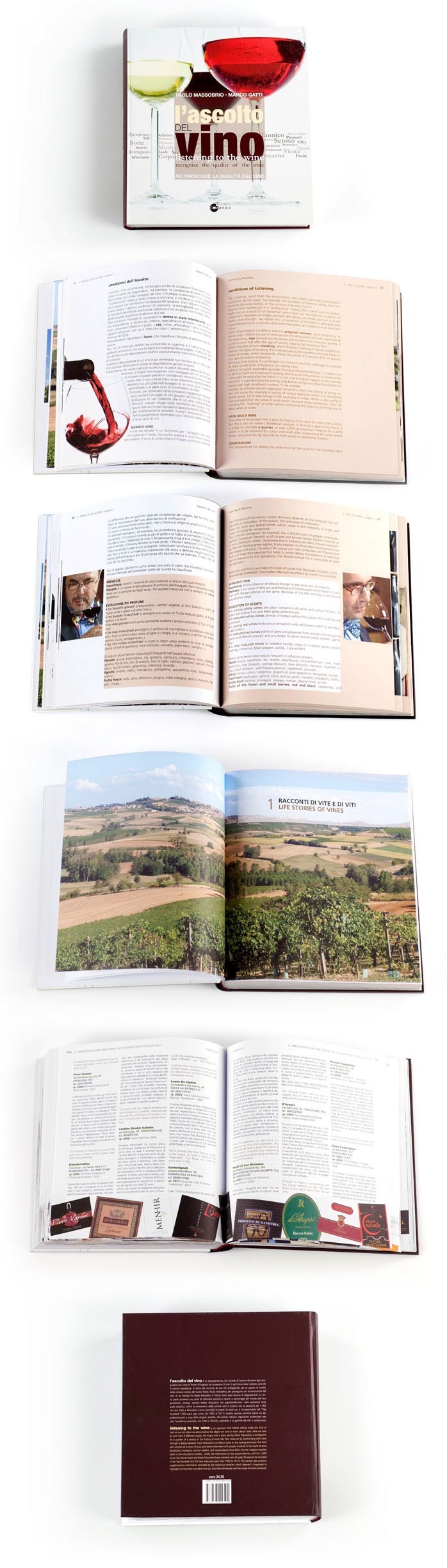 editorial Project wine Food  book design ArtDirection art direction italian edition