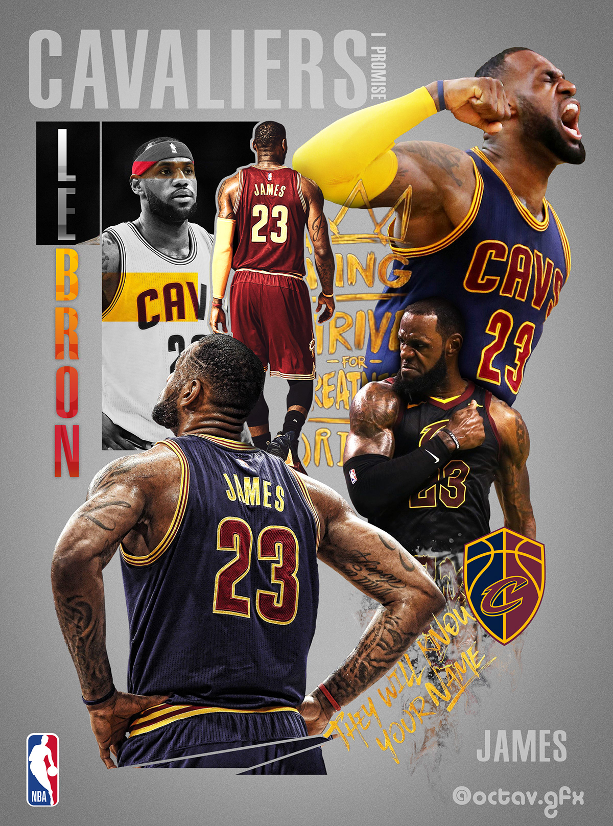 NBA thoxikgrafix LeBron james artwork photoshop graphic design promo