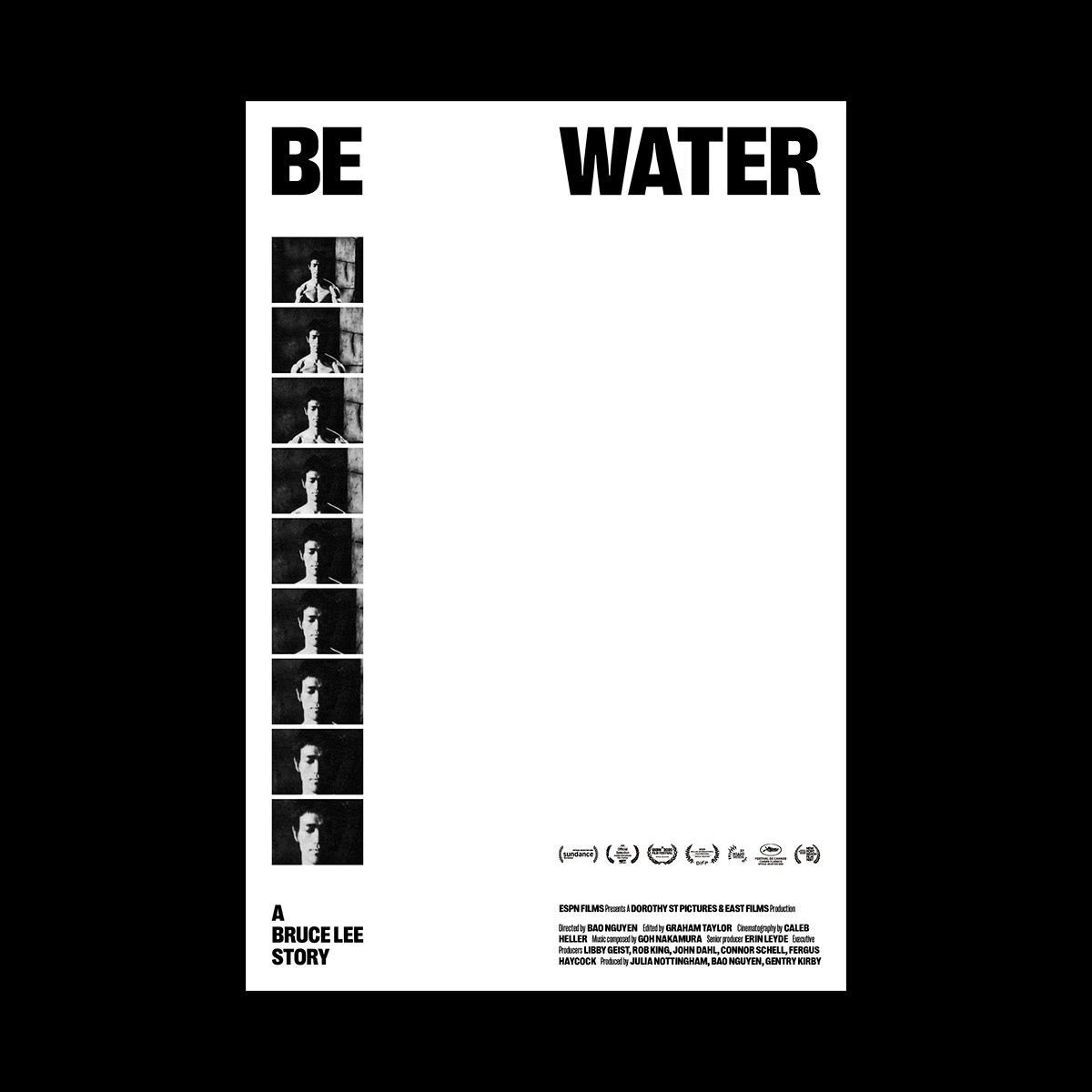 bao nguyen be water bruce lee poster