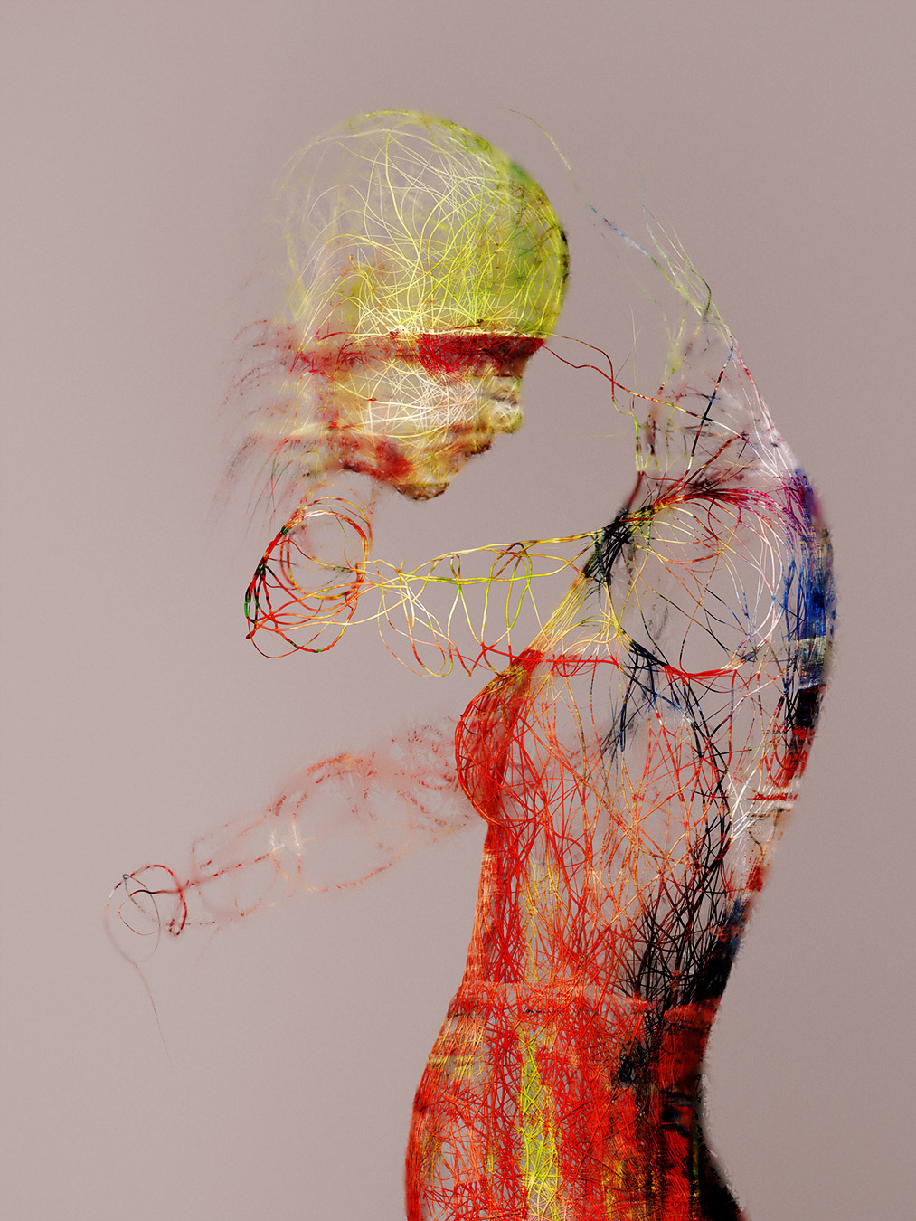 3D bodies colors humans Martinakis Paintings textures wire