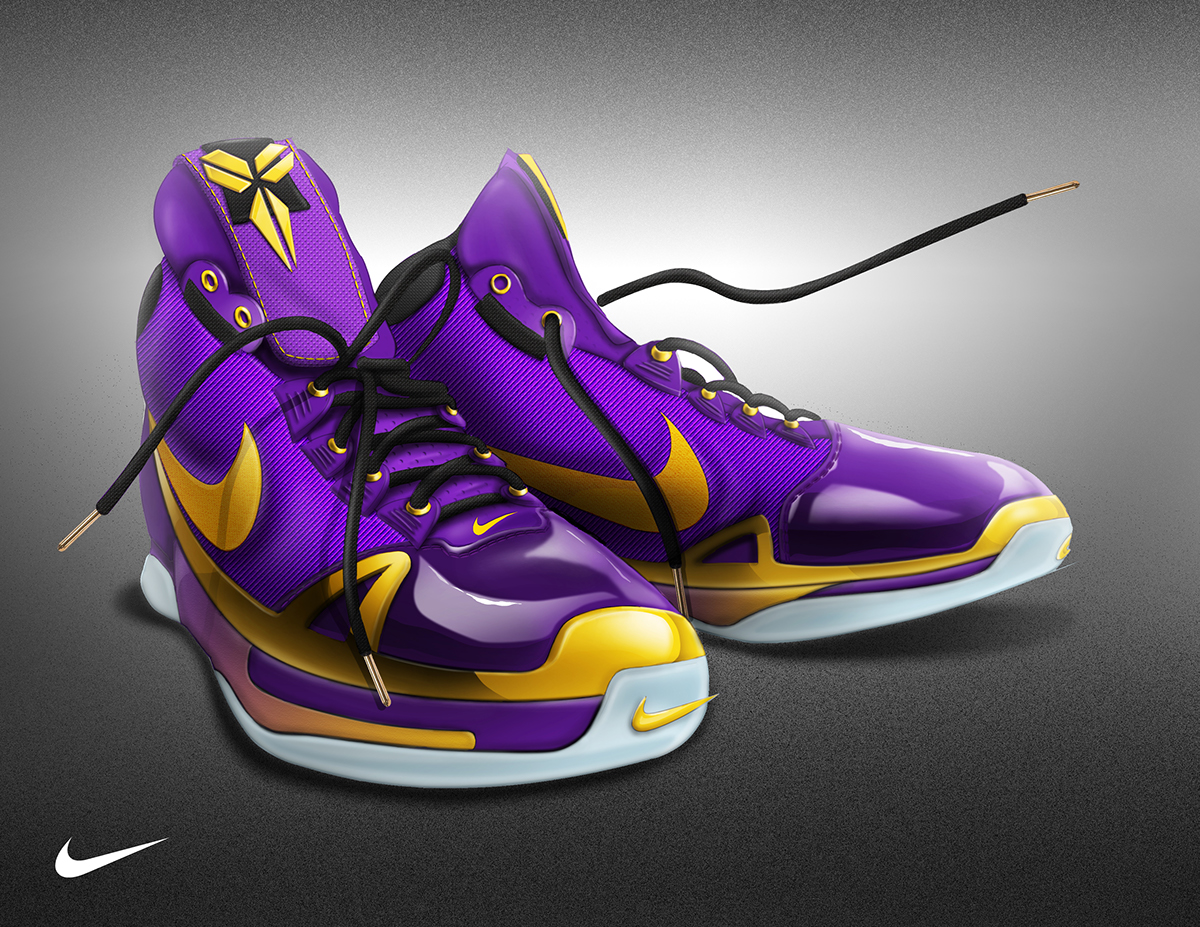 industrial design  Sports Wear basketball shoes Nike product design  Digital Sketch