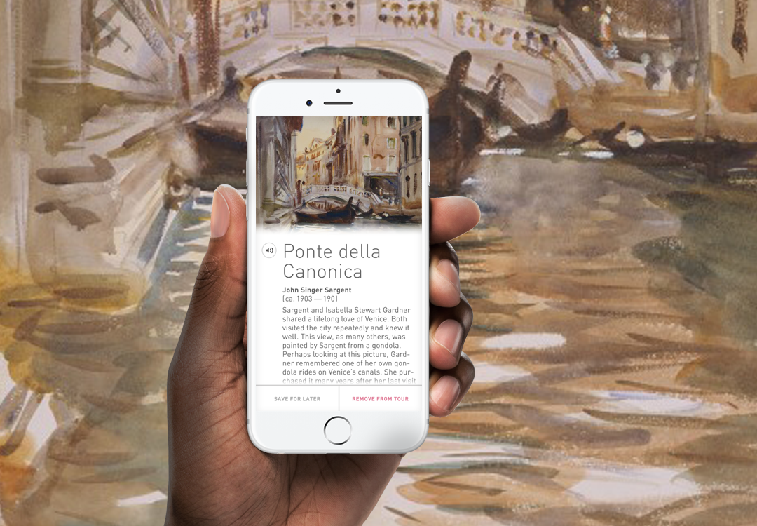 app design Isabella Stuart Gardner museum wayfinding navigation user experience massart boston adobeawards