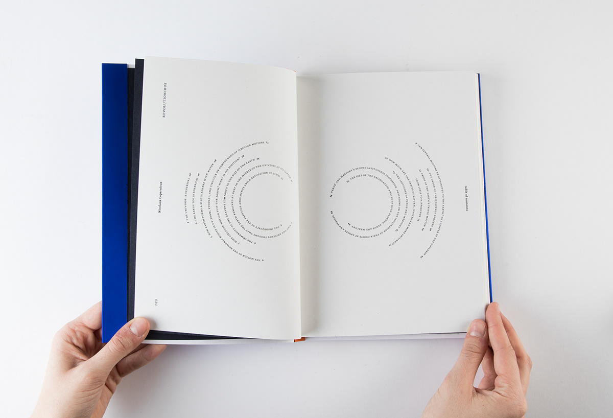graphic design  typography   publishing   book circular planet Space  blue spesifications editorial