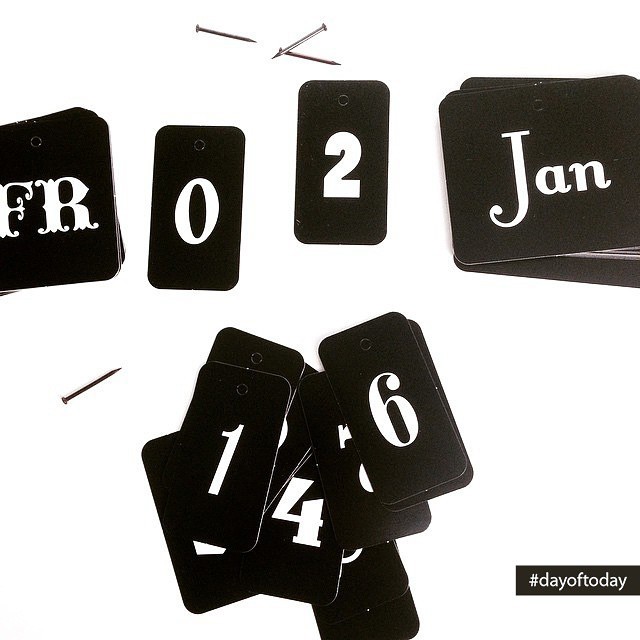 dayoftoday lettering illustrations calendar number