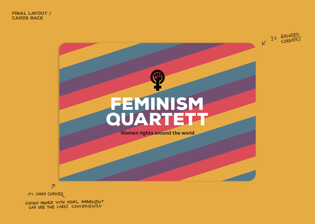 concept feminism game gender gap Pay Gap quartett Universal Design Thinking women rights