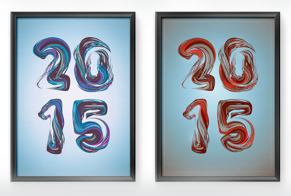 2015 year happy new year Merry Christmas lines abstract shahan keuork holidays type experimental design