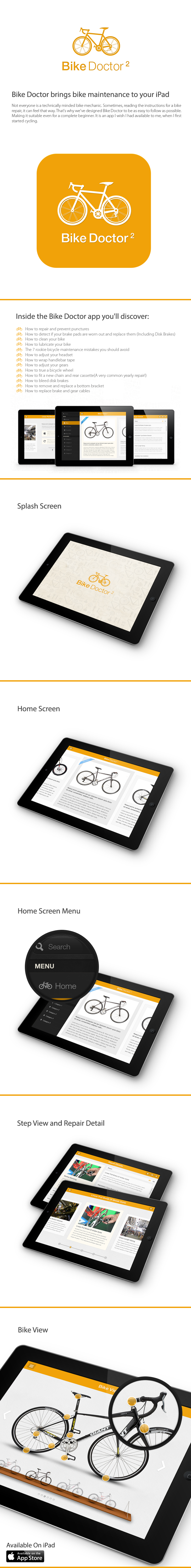 Bike Doctor 2 Bike Doctor IPad UI iPad UX 