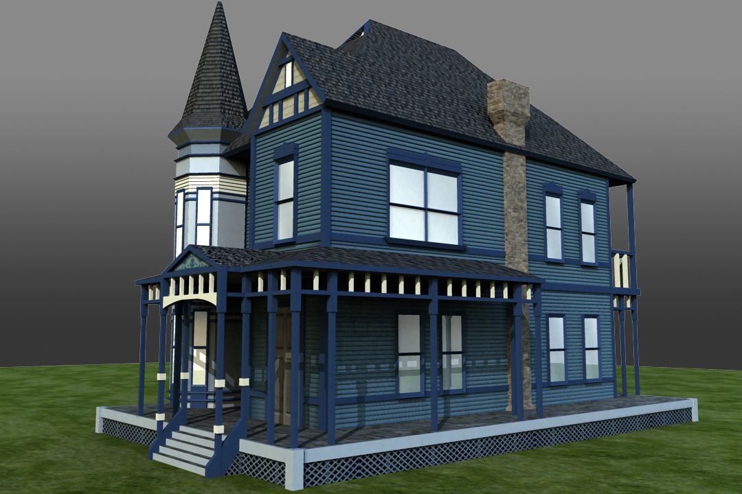 Victorian House 3d render