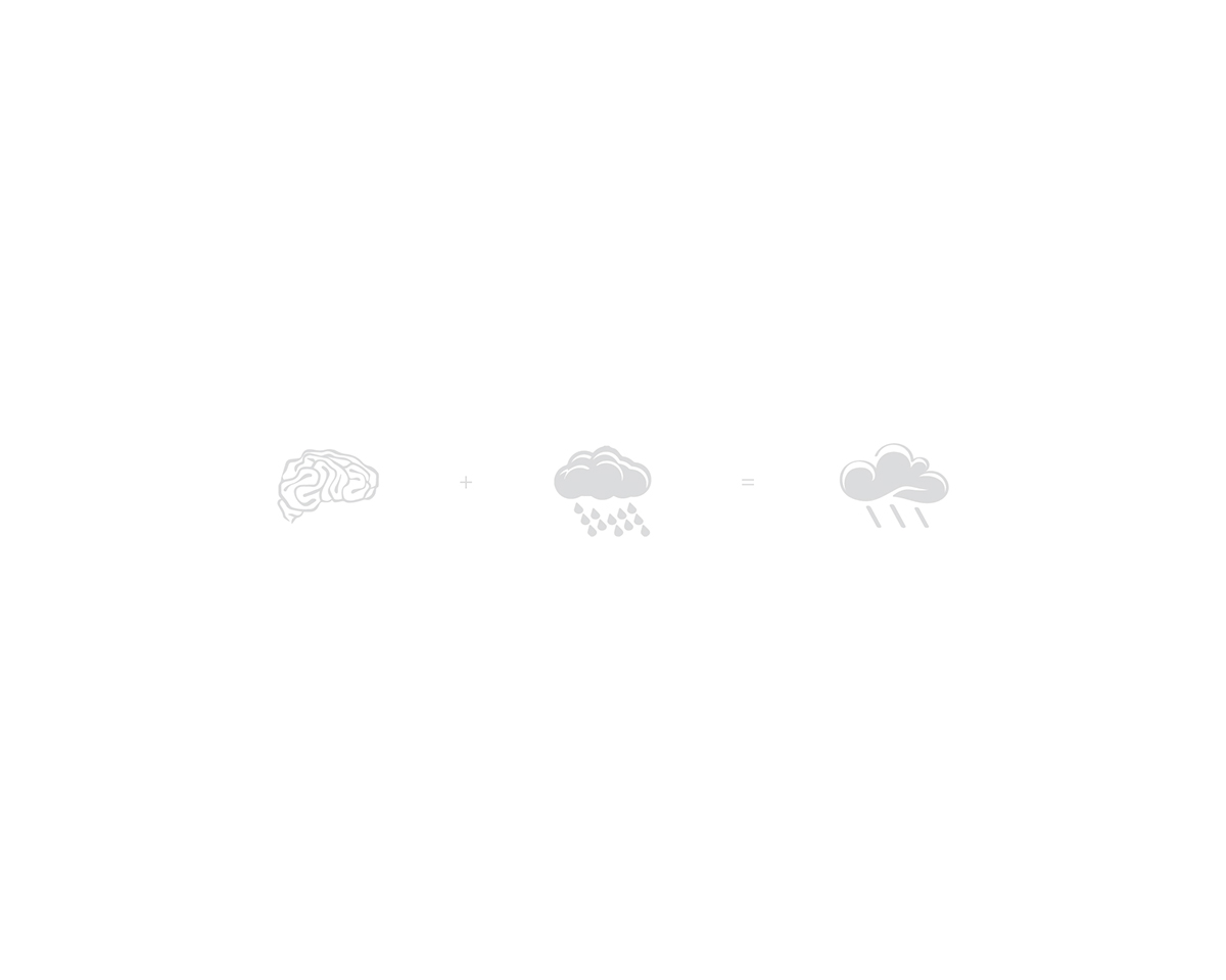 visual identity brand logo brain rain Smart cloud blue modern mariusfechete Mockup inspiration