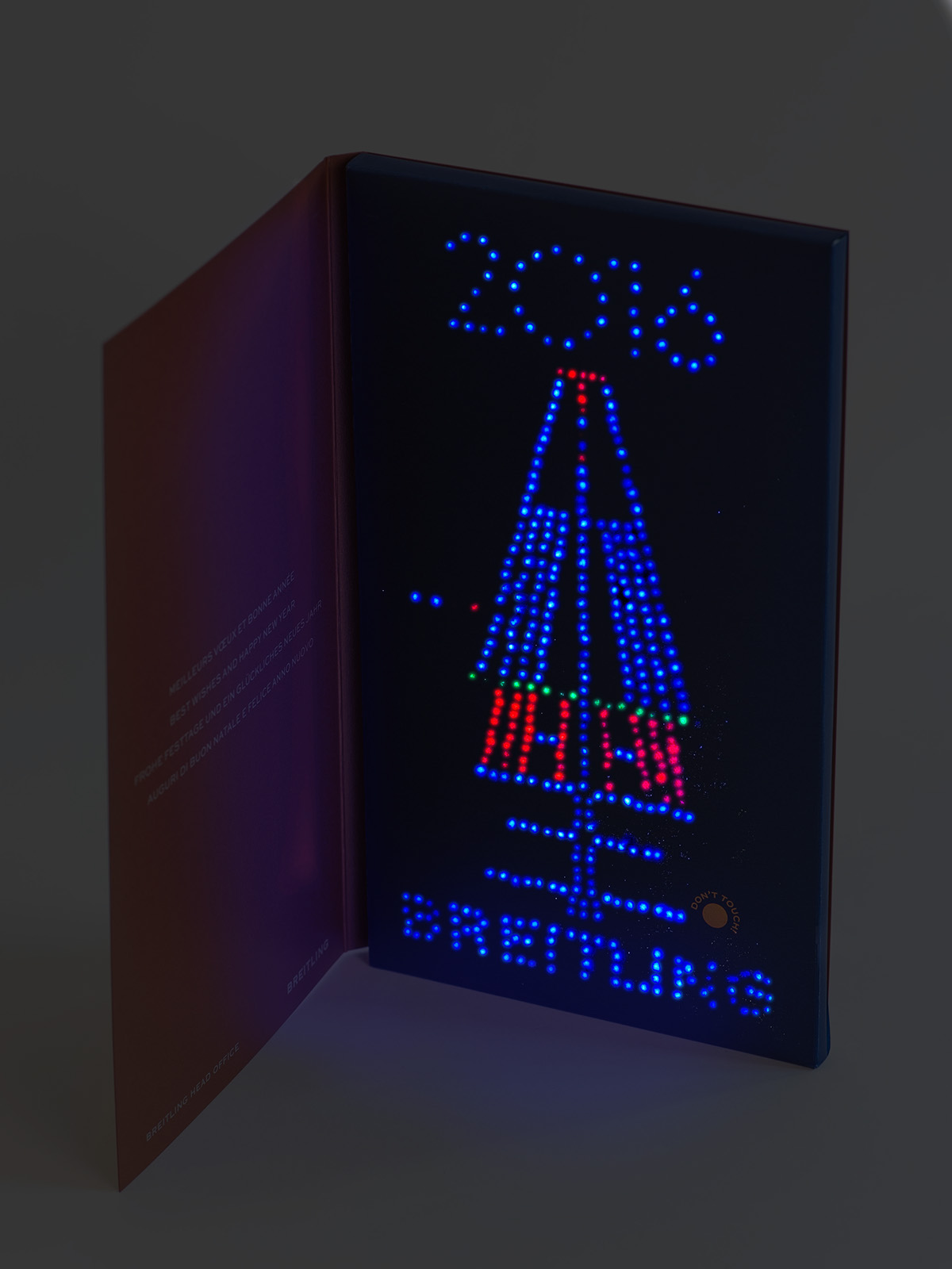 led LED wish card Wish Card Breitling animated wish card multiple LED wishcard lights