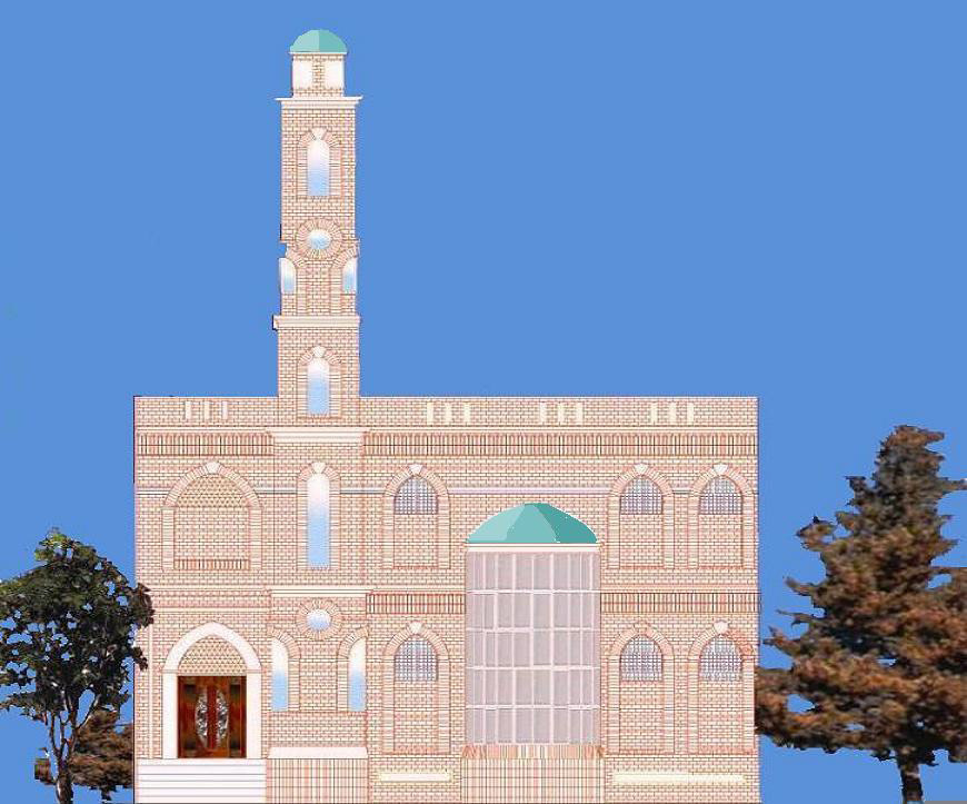 mosque  brick facade Religious buildings
