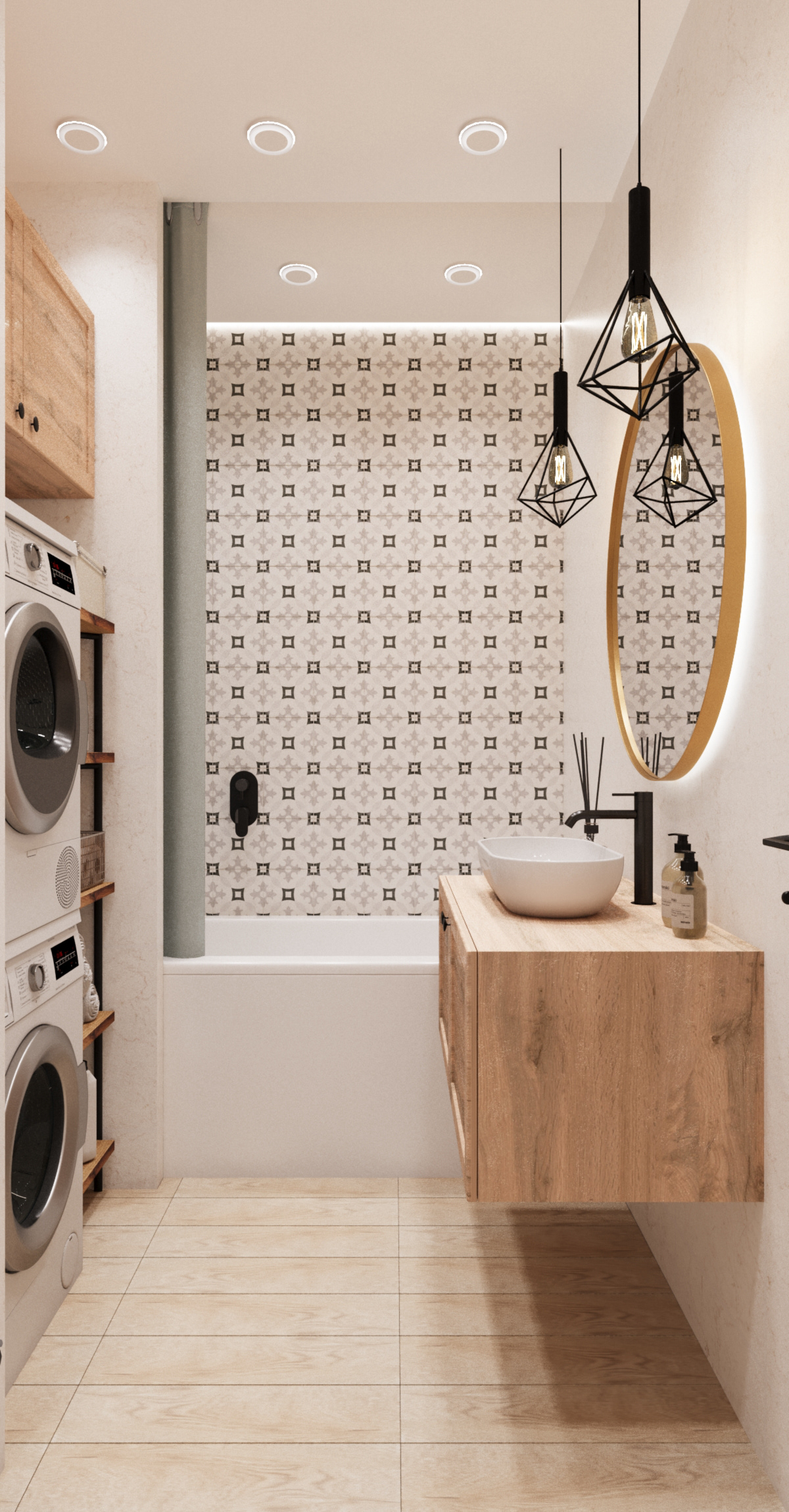 ванная bathroom visualization Render interior design  archviz modern