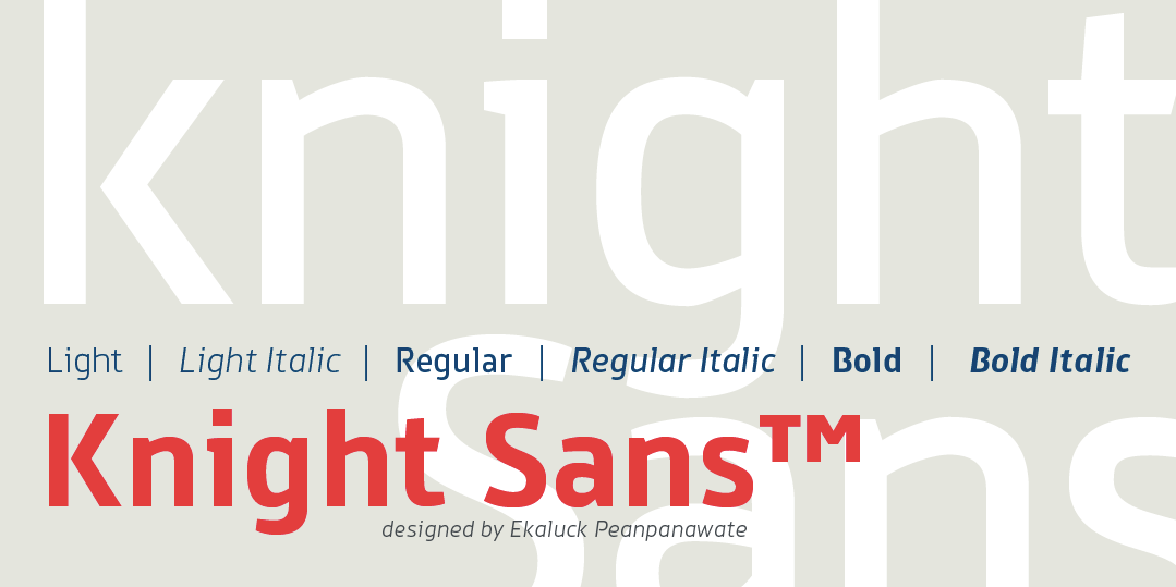 type Typeface font sans serif Ekaluck Peanpanawate Cadson Demak Thai Thailand
