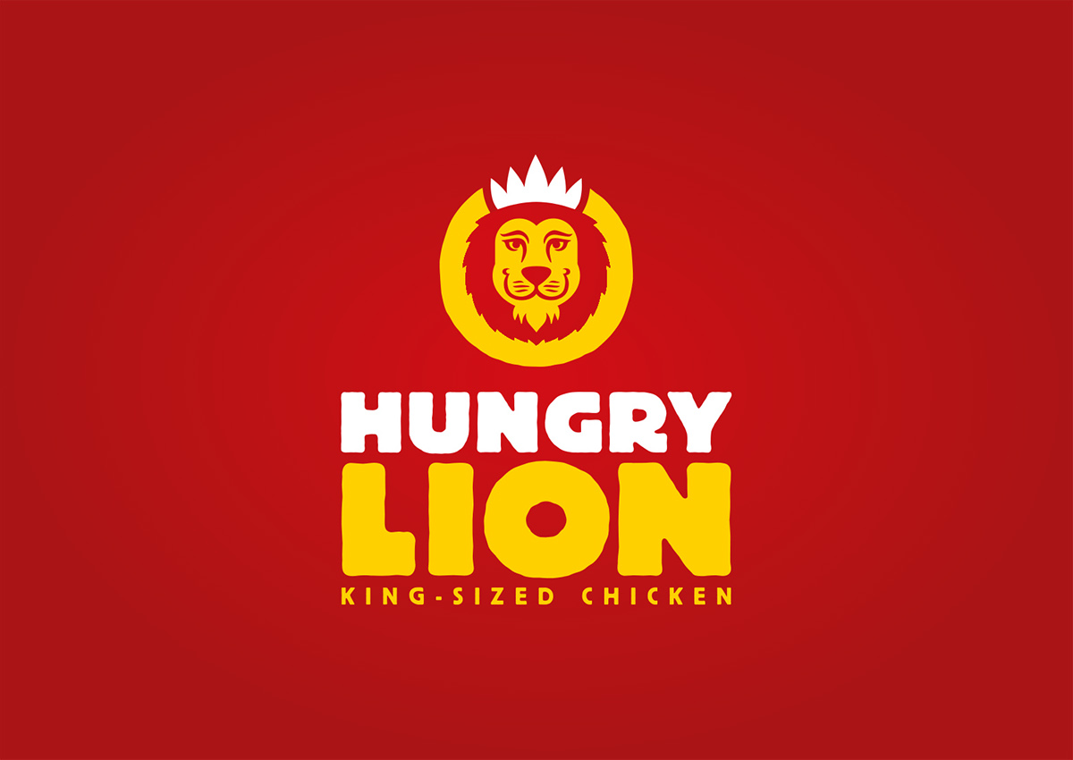 Hungy Lion chicken Fast food south africa lion king Food  red yellow
