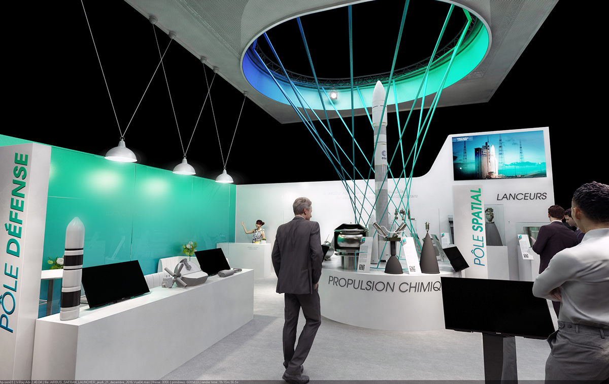 3D Stand Booth exhibition  launchers Space  Exhibition  design salon Show