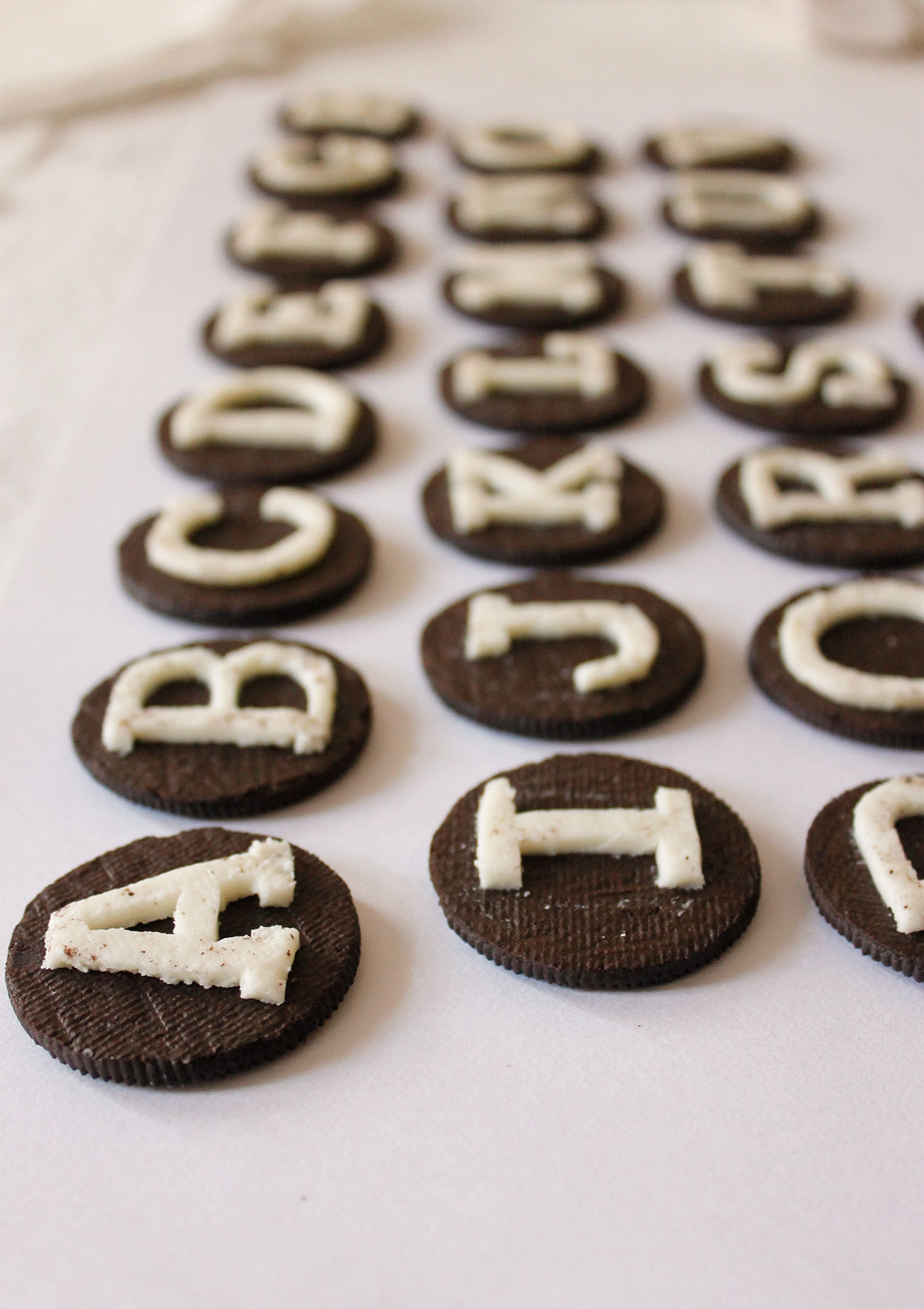 Oreos cookies letters alphabet slab serif gif people