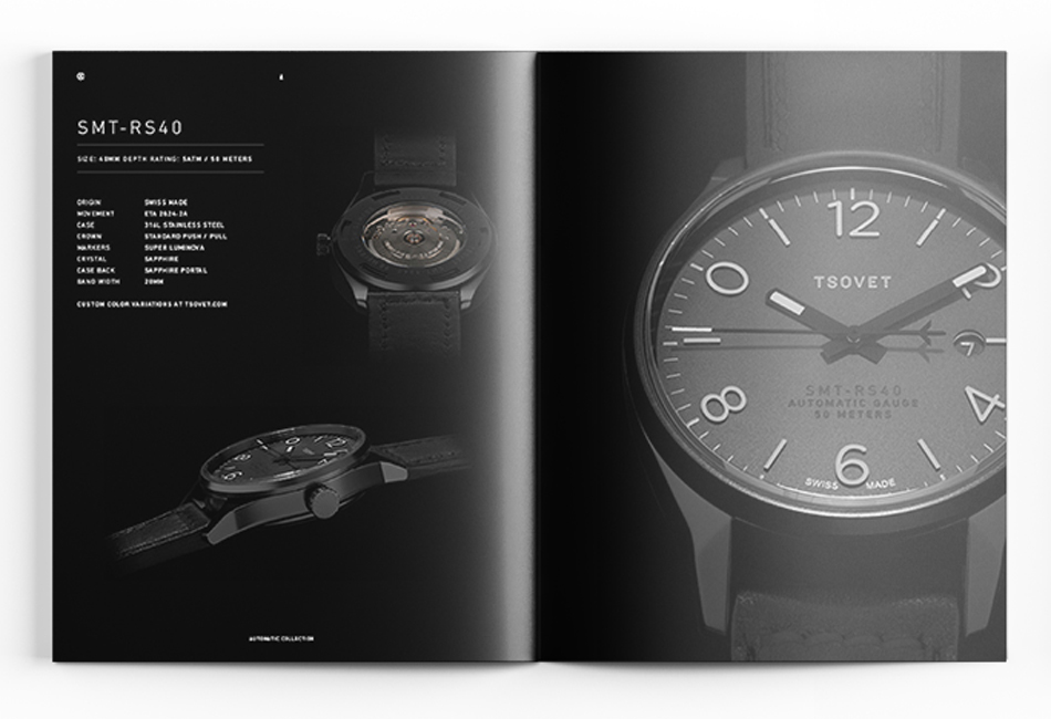 brochure design catalog design Layout Design typography   print design  graphic design  Watches accessories Surf California