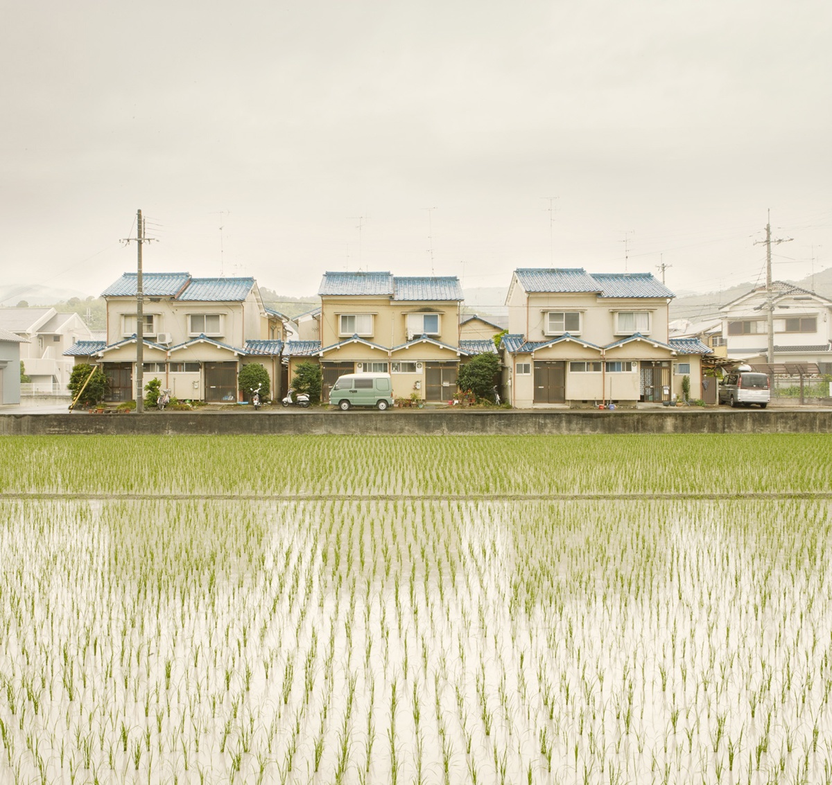 kyoto Landscape Christian Schmidt Rice Ricefields houses japan