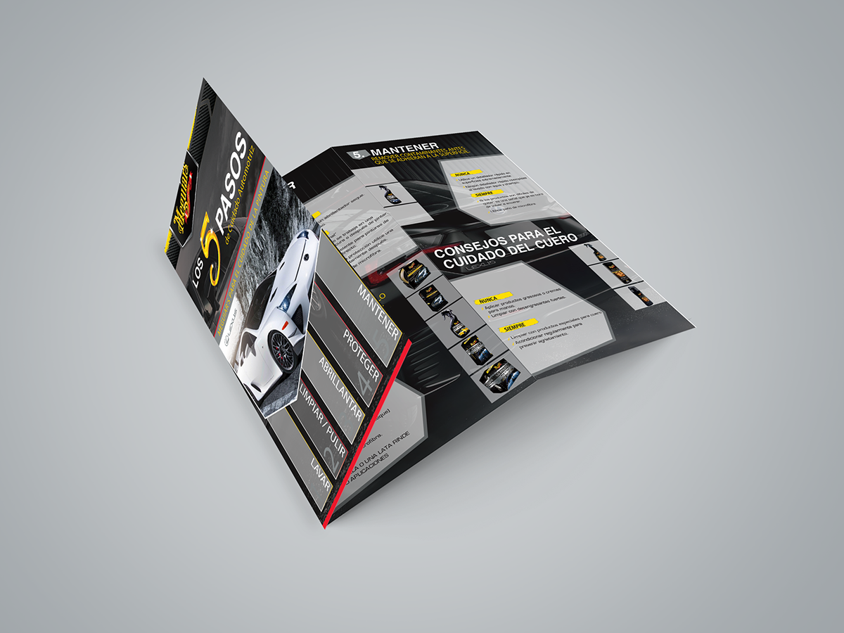 Meguiar´s brochure graphic design brand Product Catalog