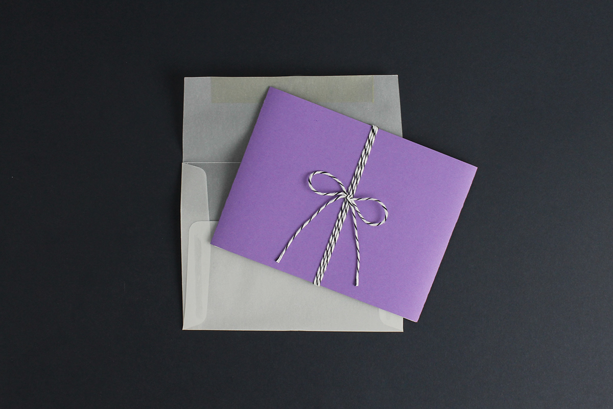 wedding invite Invitation purple Tree  letterpress
