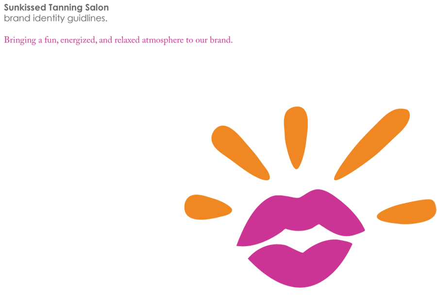 tan tanning salon logo identity