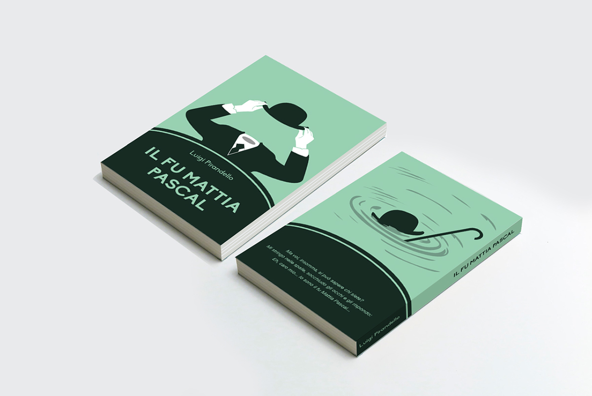 Luigi Pirandello novels Collection book cover design literature italian poet writer ilfumattiapascal Italy books covers