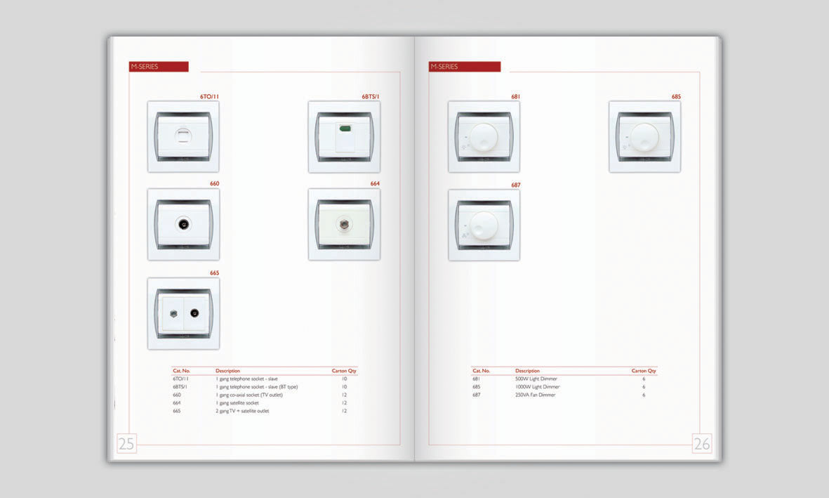 switch electronic book Booklet electric profile Catalouge portfolio print