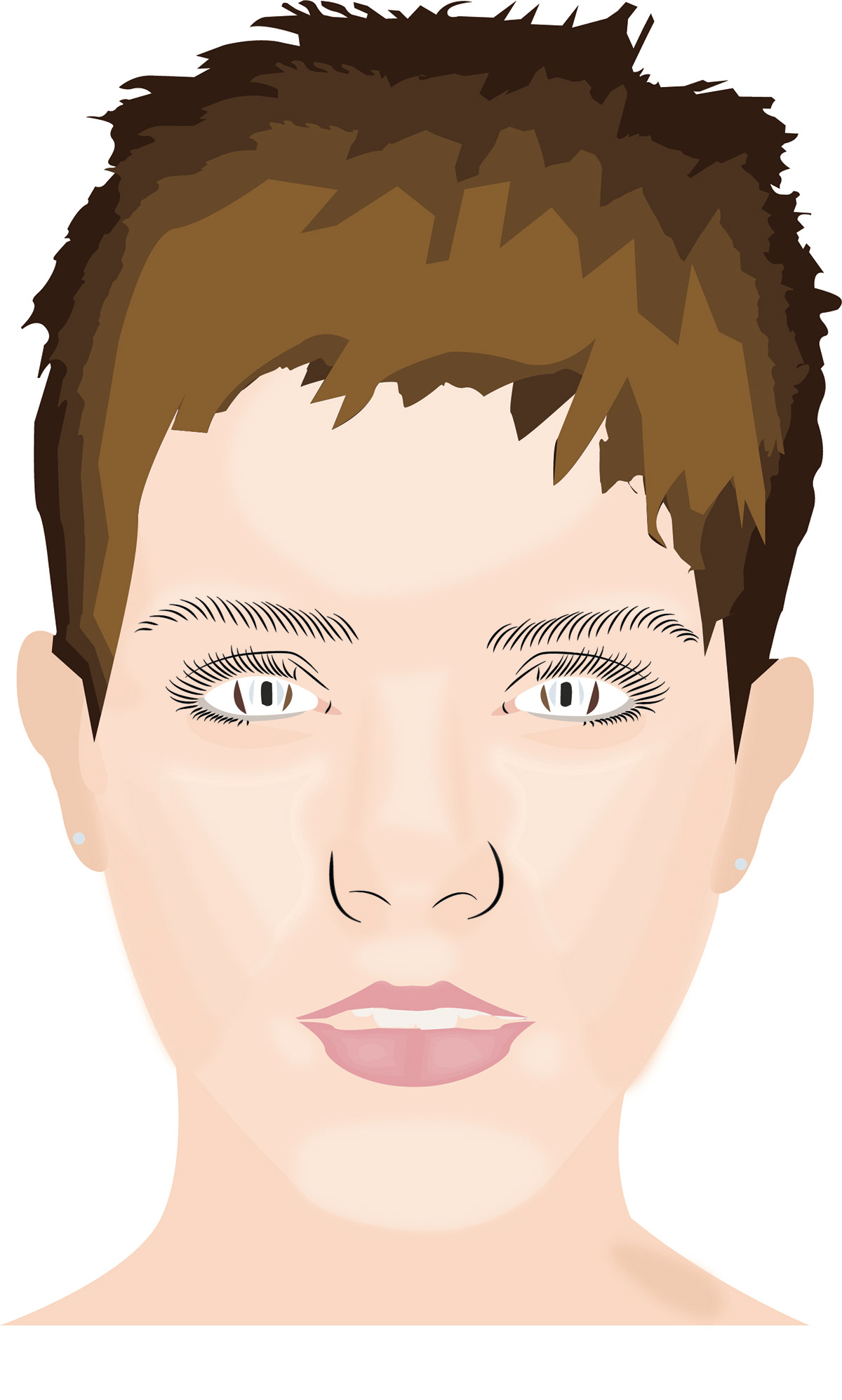 portrait emma watson Illustrator face shading