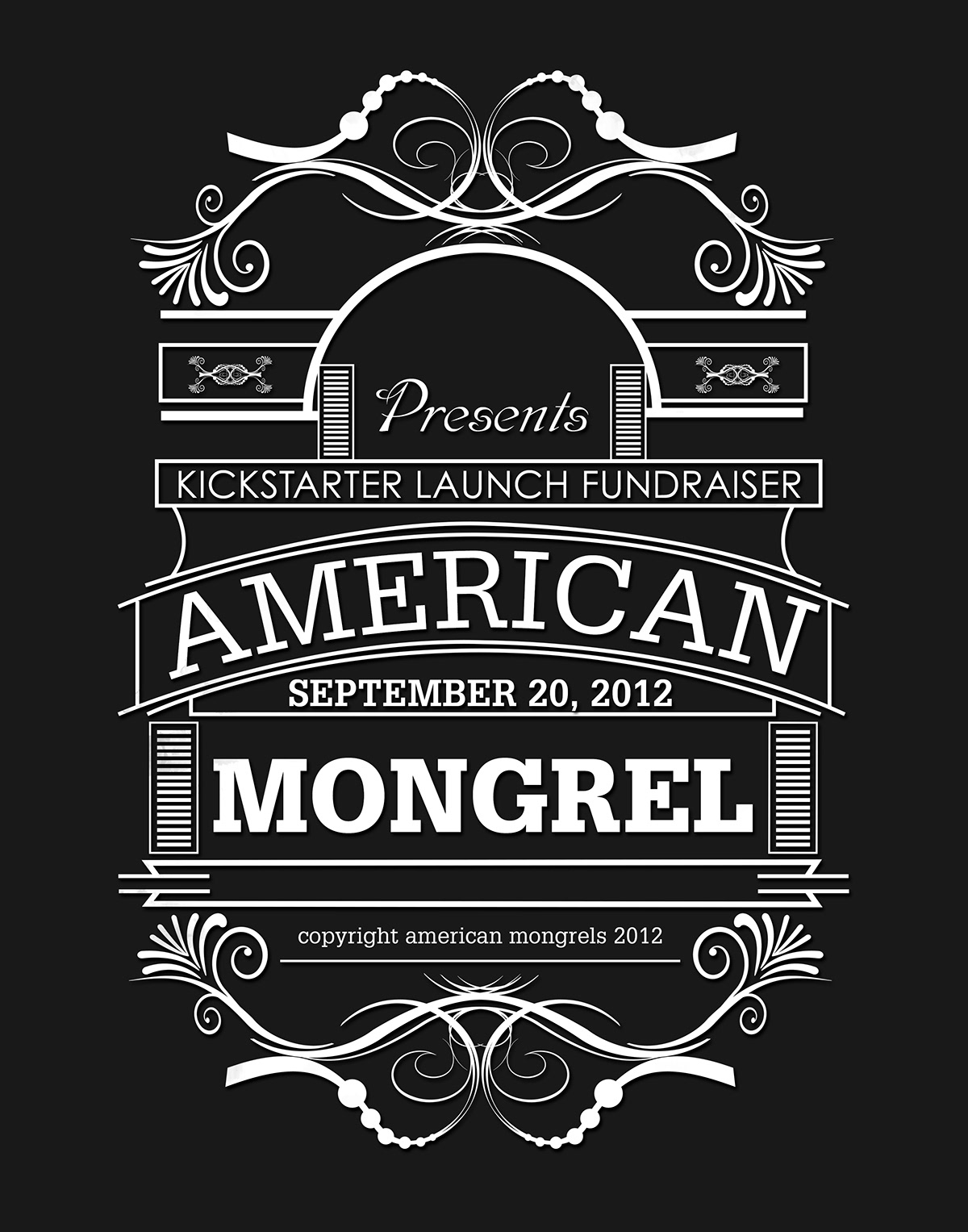 Apothec american america tony deangelo mongrels print direction campaign indie film poster flyer Flyer Design flyer art