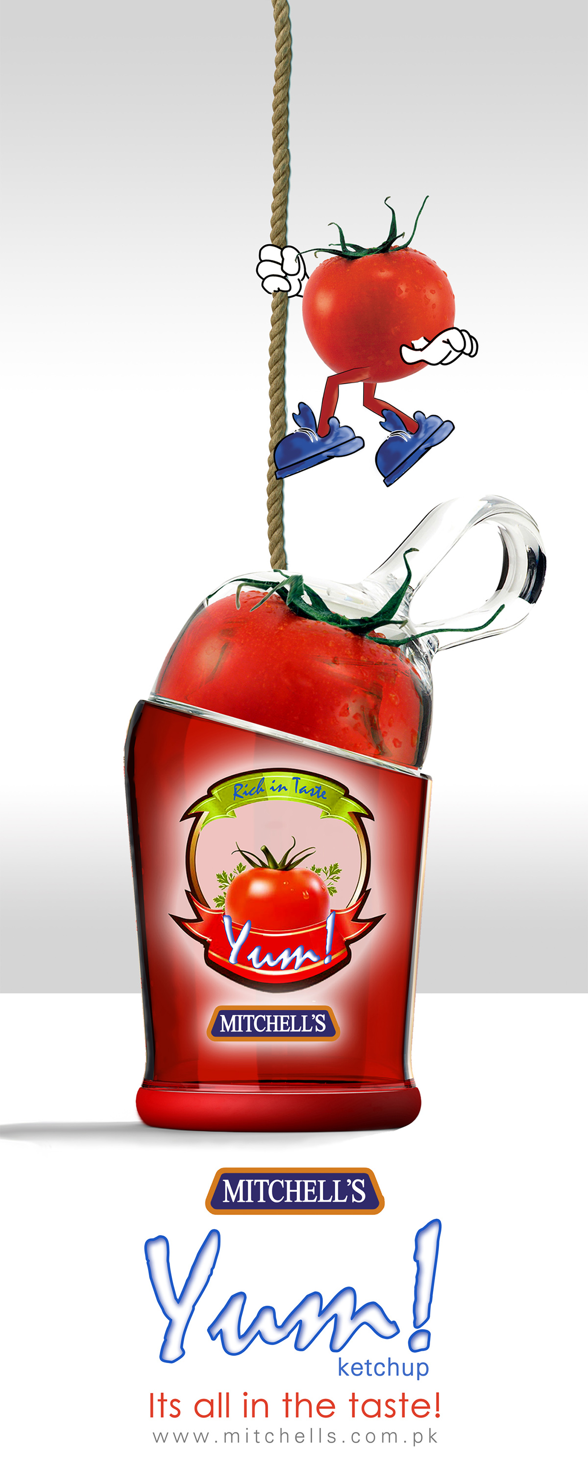 ketchup advertisement package sauce red food item Food 