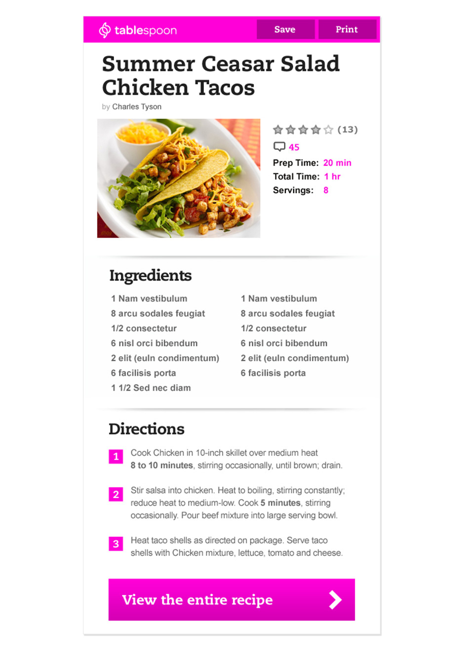 Food  portal recipes