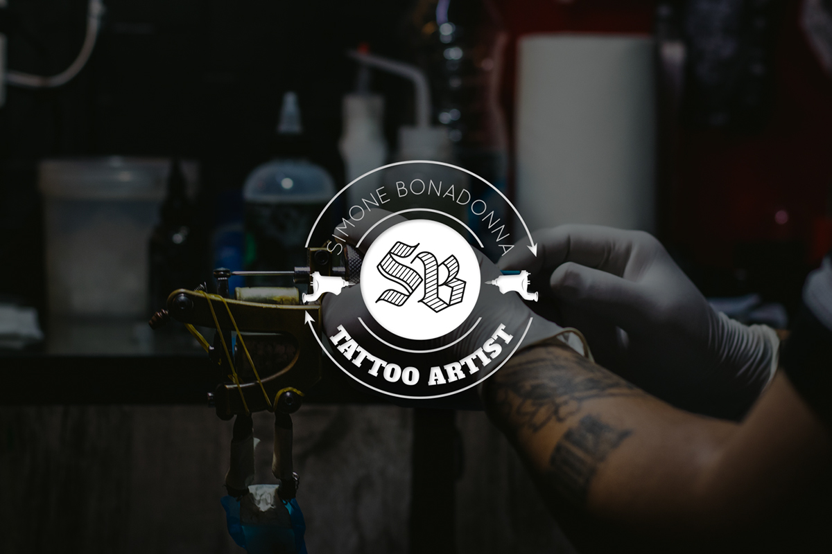 logo tattoo black &white grunge branding  brand identity logotattoo logostudio