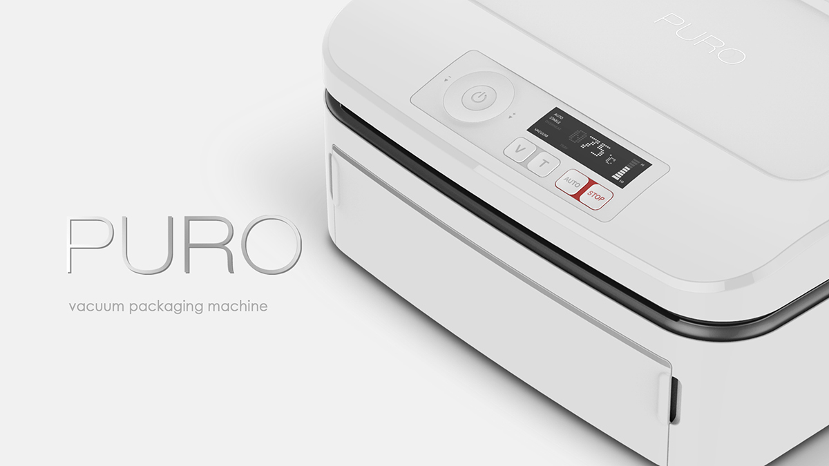 Visualizing home appliances Kitchen Tool vacuum packaging machine productdesign puro Electronics