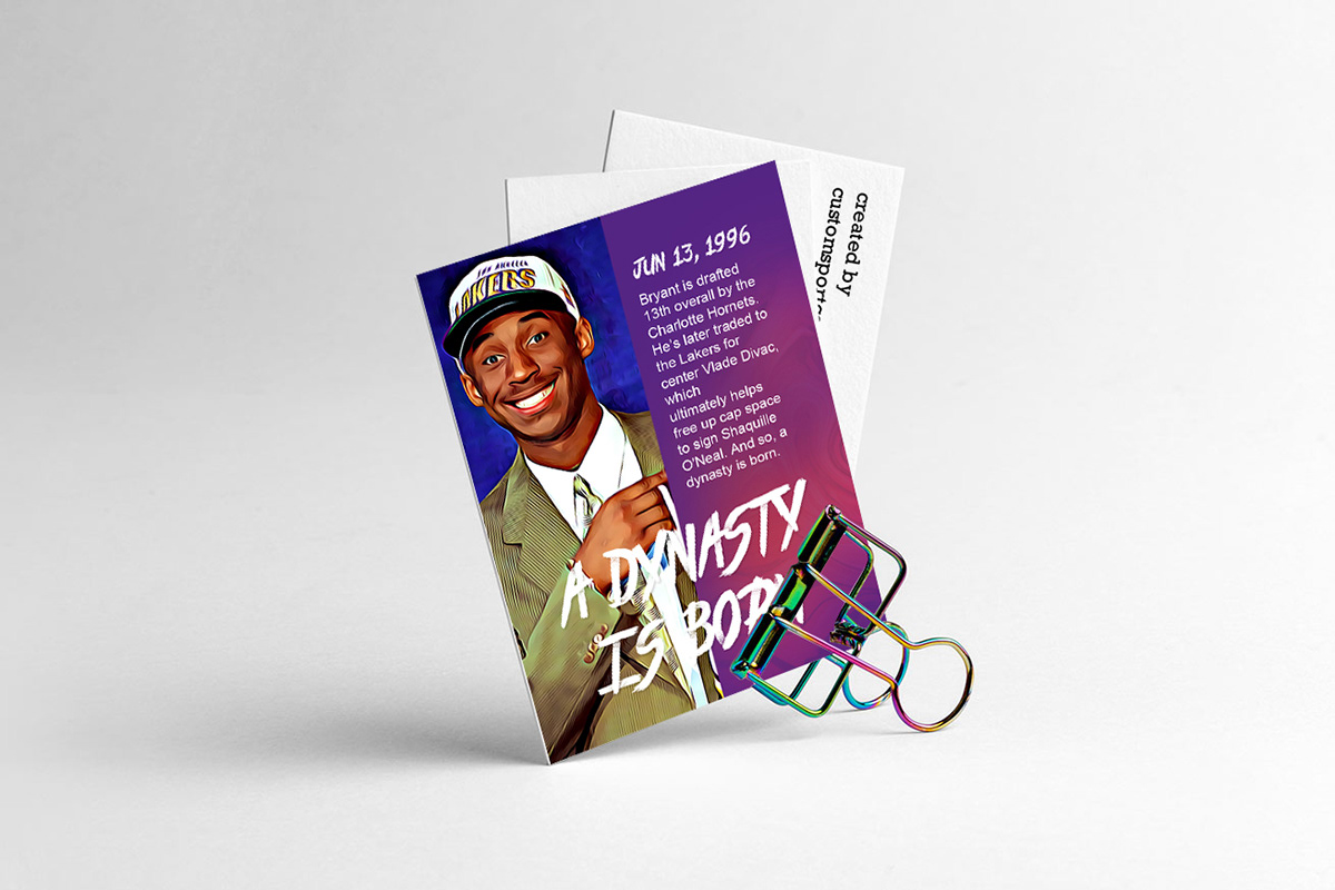 NBA kobe KobeBryant graphicdesign digitalart basketball losangeles Lakers blackmamba sportcard