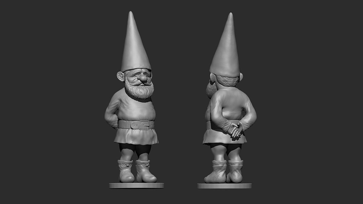 gnome gnomo 3D Zbrush sculpture concept art Sculpt creature Character design  cartoon