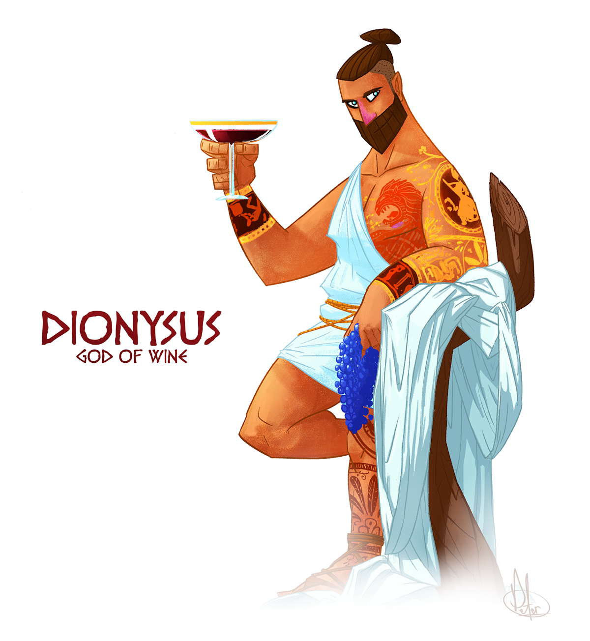 Dionysus God of Wine on Behance