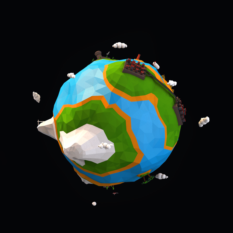  Low  Poly  Earth  on Behance