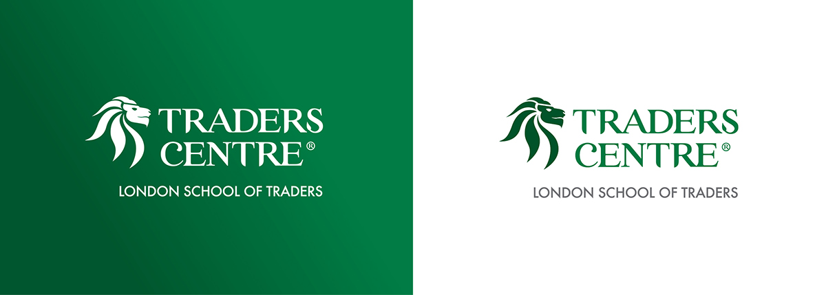 Forex trading School of Traders Corporate Identity trading center Logo Design lion