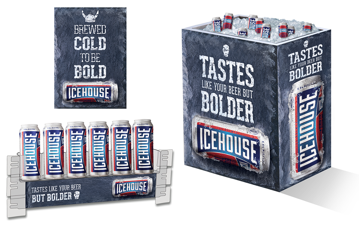 Adobe Portfolio icehouse beer design billboard