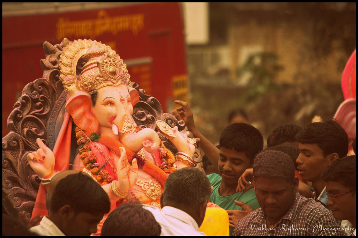 Ganpati BAPPA visarjan elephant God India