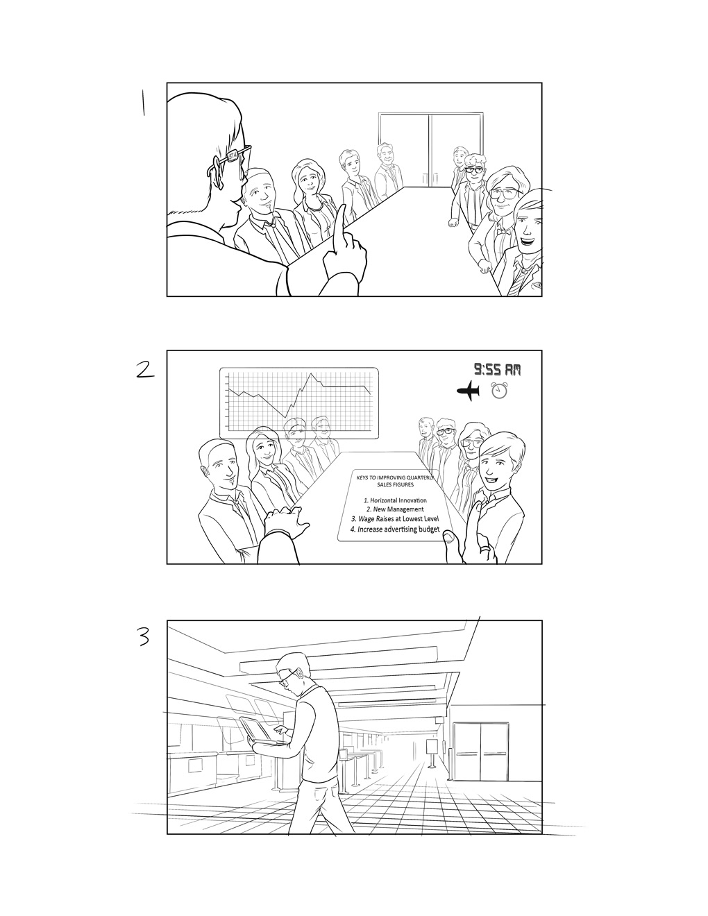 storyboarding   illustratoin cartoon augmented reality Technology product design  Product pitch