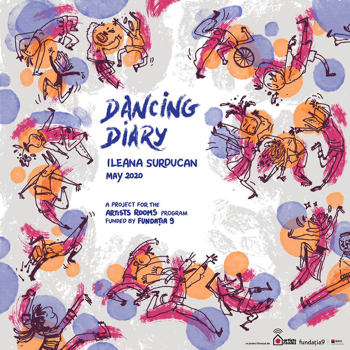 2020 pandemic argentine tango colorful dancing ileana surducan ILLUSTRATION  Isolation Learning to Dance milonga Romanian artist