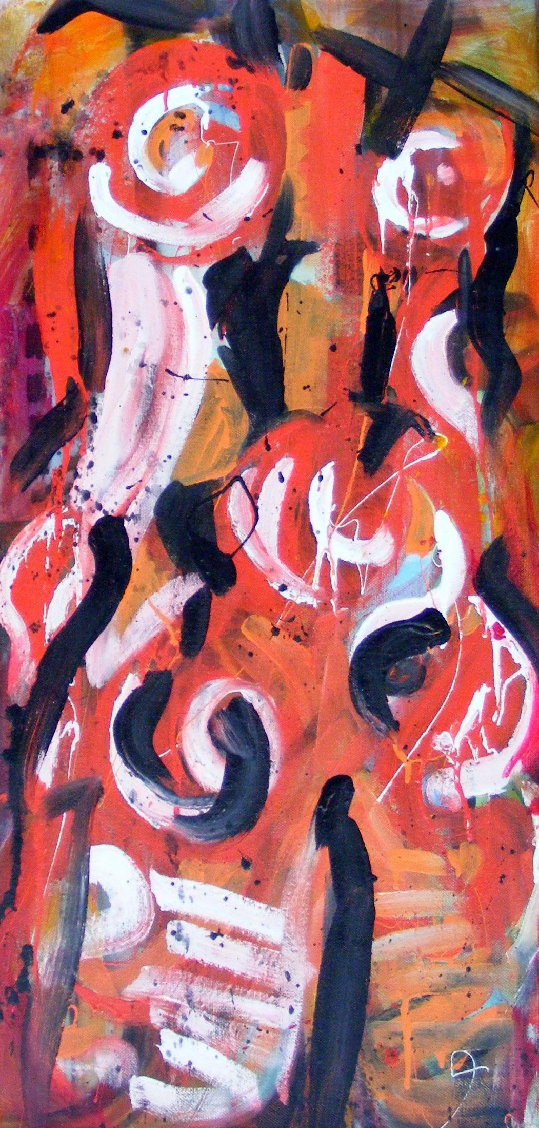 latex abstract Liquid acrylic oil Picasso cubism