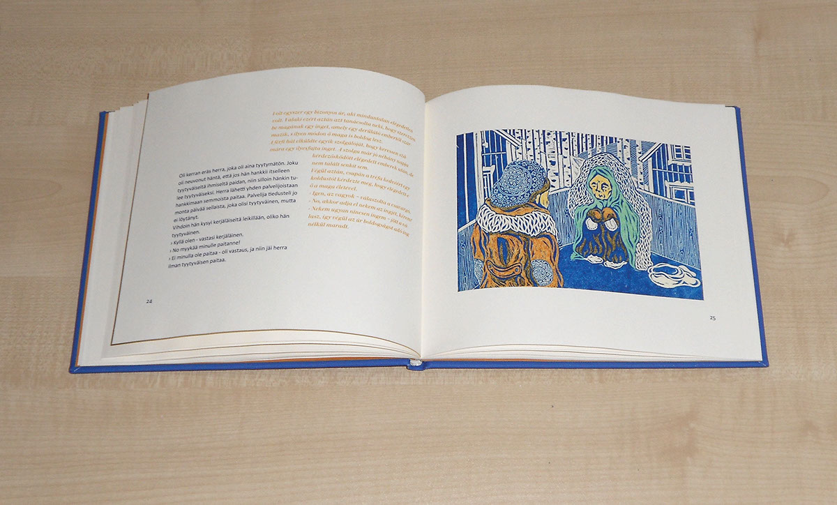 linocut illustrations book design folktales