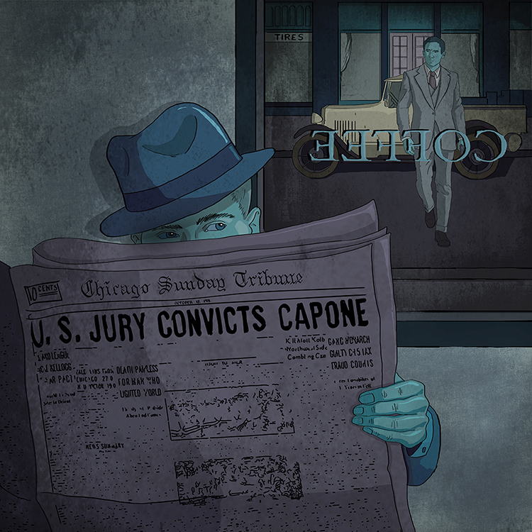 Al Capone storytelling   digital illustration