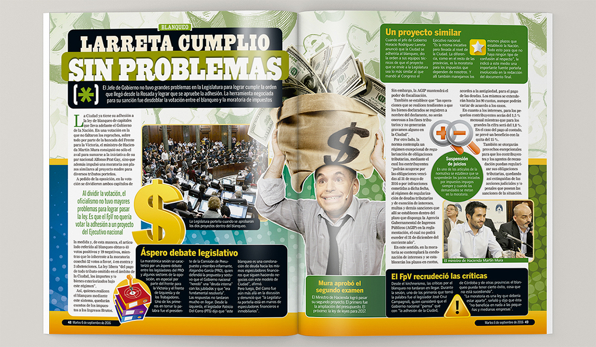 magazine revista Politica economia diagramación quark editorial