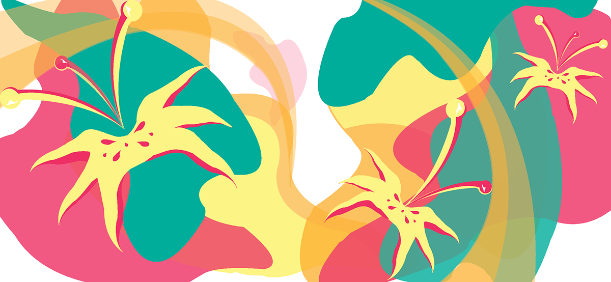 Flowers flower abstract Illustrator adobe colorful creative creativitiy Fun bright flavor gum