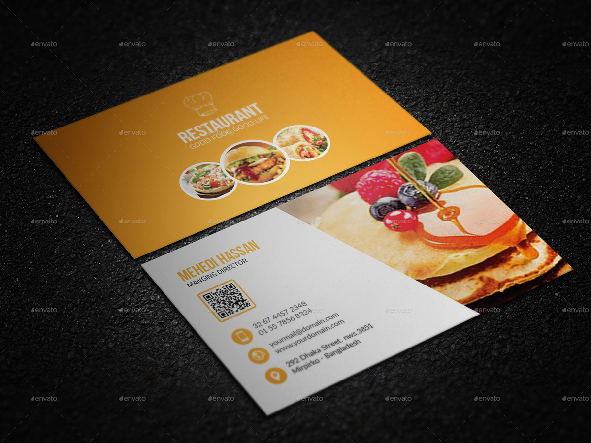 burger business card cafe chef business card Coffee corporate creative dj drink business card