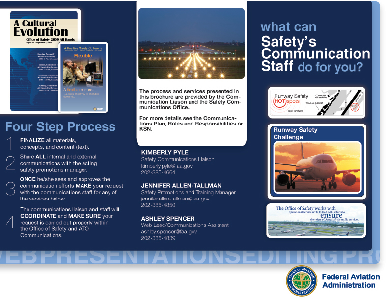 brochure print layout Government safety communications